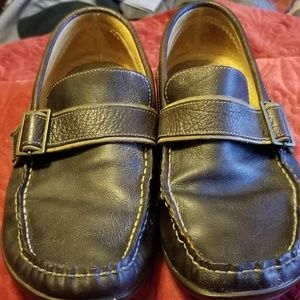 Brown Casual leather loafers